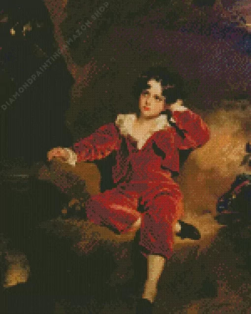 The Red Boy Art Diamond Painting