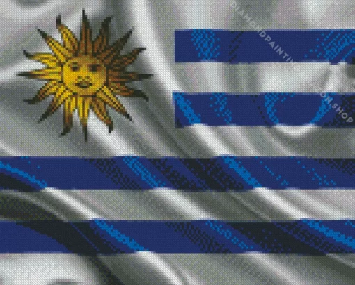 Uruguay Flag Diamond Painting