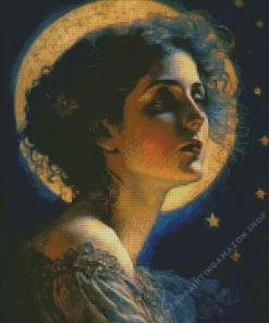 Vintage Girl Diamond Painting