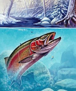 Steelhead Fish Diamond Painting