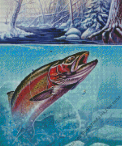 Steelhead Fish Diamond Painting