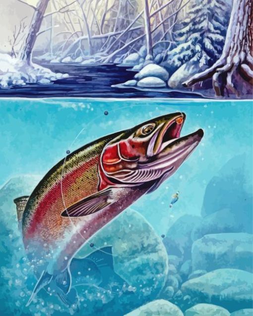 Steelhead Fish Diamond Painting