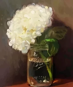 Hydrangea In A Jar Diamond Painting