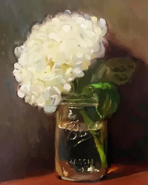 Hydrangea In A Jar Diamond Painting