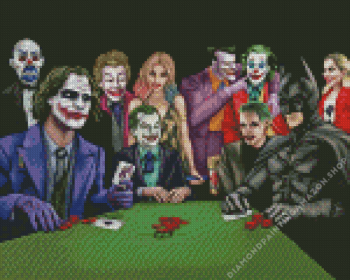 Batman Joker Playing Diamond Painting