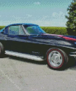 Black 67 Stingray Diamond Painting