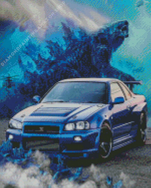 Nissan Skyline Gtr Diamond Painting