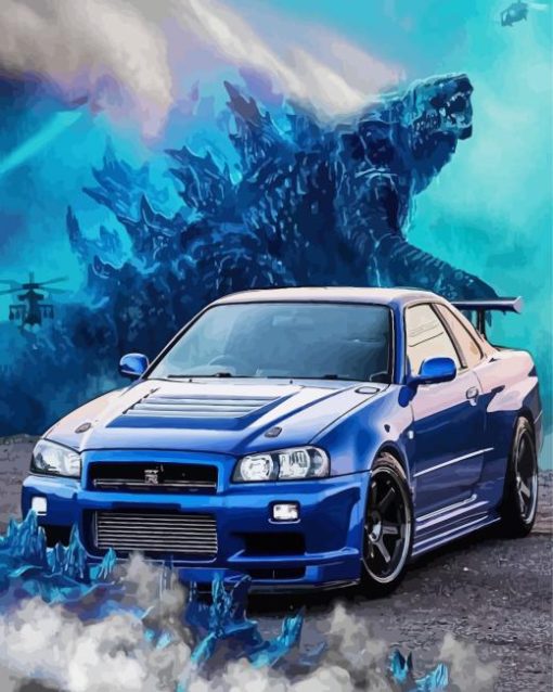 Nissan Skyline Gtr Diamond Painting