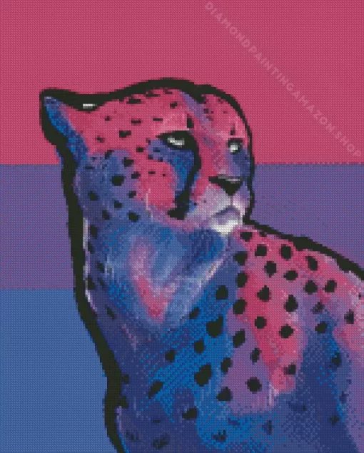 Pink Cheetah Diamond Painting