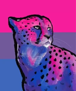 Pink Cheetah Diamond Painting