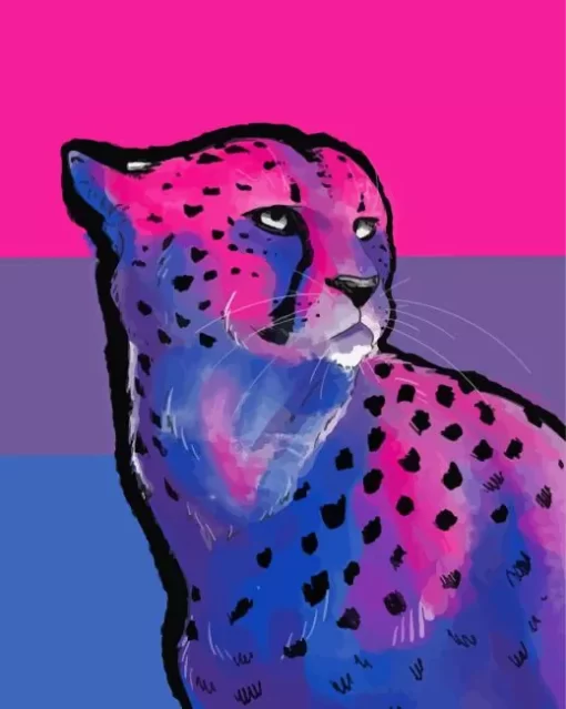 Pink Cheetah Diamond Painting