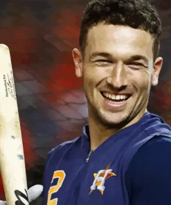 Smiling Alex Bregman Diamond Painting