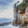 Pirate Beach Tower Diamond Painting