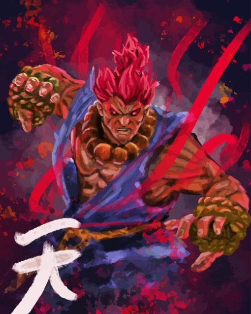 The Street Fighter Akuma Diamond Painting