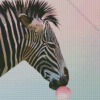 Zebra Blowing Bubble Diamond Painting