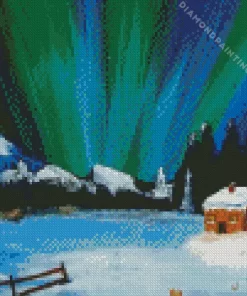 Alaska light Art Diamond Painting