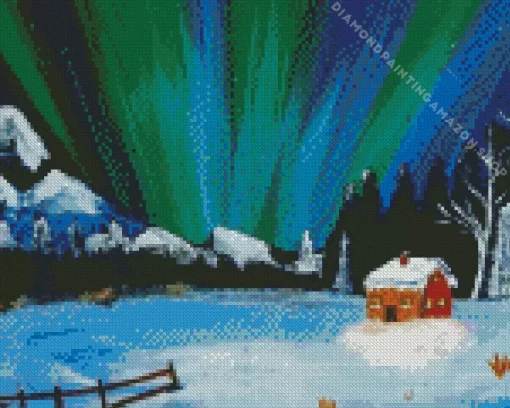 Alaska light Art Diamond Painting