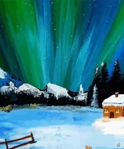 Alaska light Art Diamond Painting