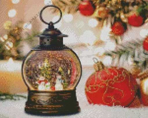 Christmas Lamp Diamond Painting