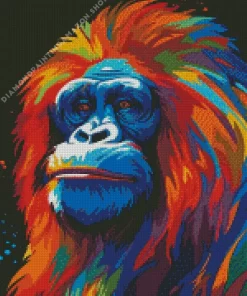 Colorful Monkey Art Diamond Painting