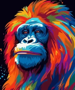 Colorful Monkey Art Diamond Painting