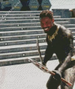 Strong Erik Killmonger Diamond Painting