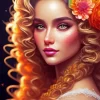 Curl Hair Diamond Painting