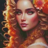 Curl Hair Diamond Painting