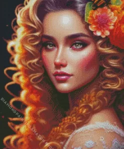 Curl Hair Diamond Painting