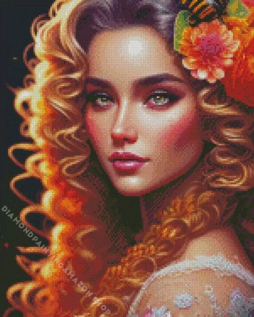 Curl Hair Diamond Painting