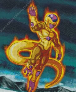 Golden Frieza Diamond Painting