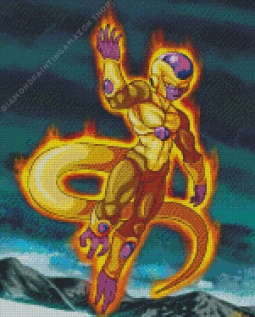 Golden Frieza Diamond Painting