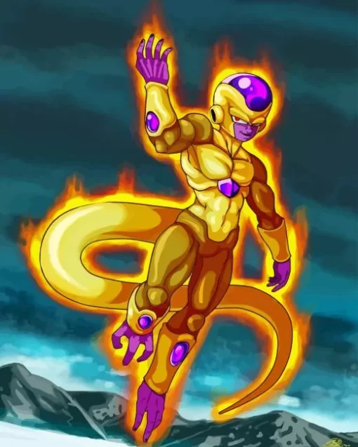 Golden Frieza Diamond Painting