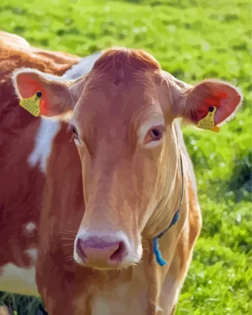 Guernsey Cow Diamond Painting