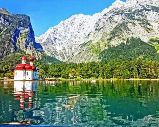 Konigssee Lake Diamond Painting