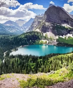 Lake Glacier Diamond Painting