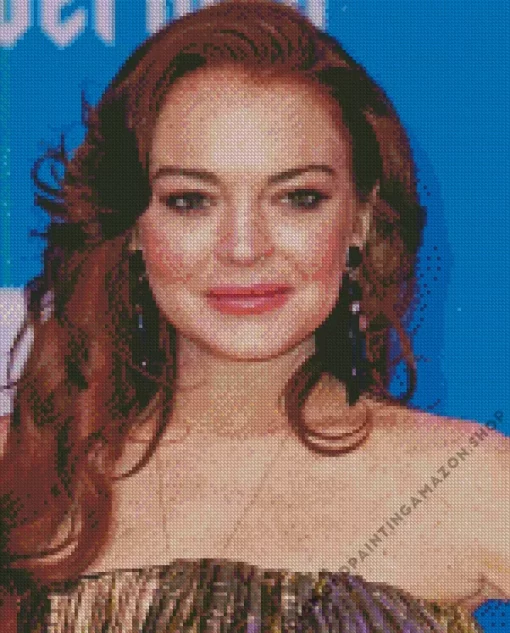 Stunning Lindsay Lohan Diamond Painting