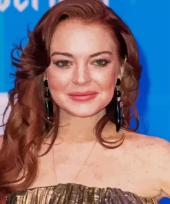 Stunning Lindsay Lohan Diamond Painting