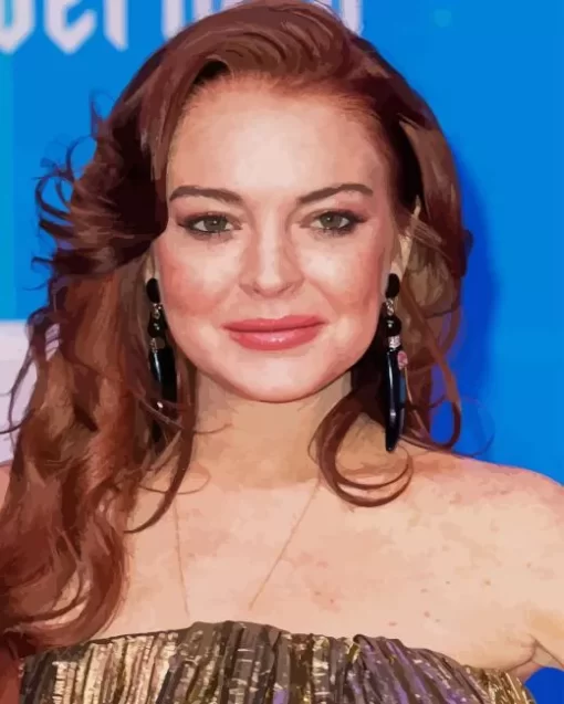 Stunning Lindsay Lohan Diamond Painting