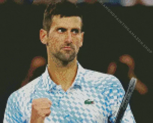 Cool Novak Djokovic Diamond Painting