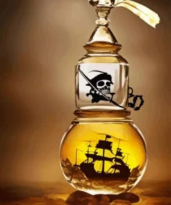 Pirate Ship Bottle Diamond Painting