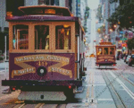 San Francisco Cars Diamond Painting