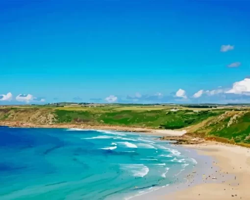 Sennen Beach Diamond Painting