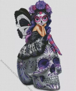 Sugar Skull Fairy Diamond Painting