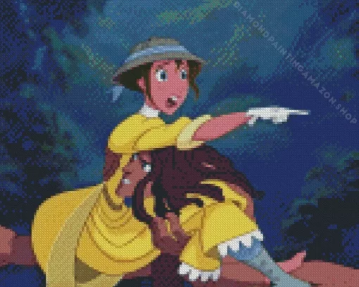 Tarzan With Jane Diamond Painting