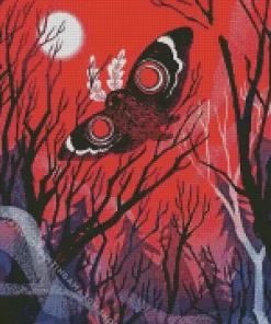 Aesthetic Mothman Diamond Painting