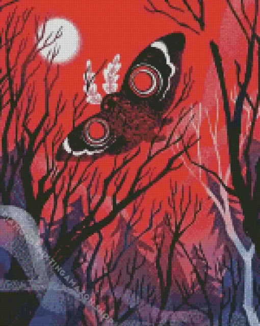 Aesthetic Mothman Diamond Painting