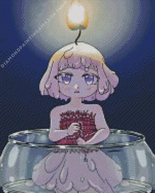 Candle Girl Diamond Painting