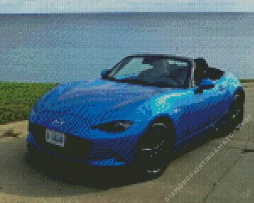 Blue Mx5 Diamond Painting