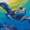 Colorful Small Turtle Diamond Painting